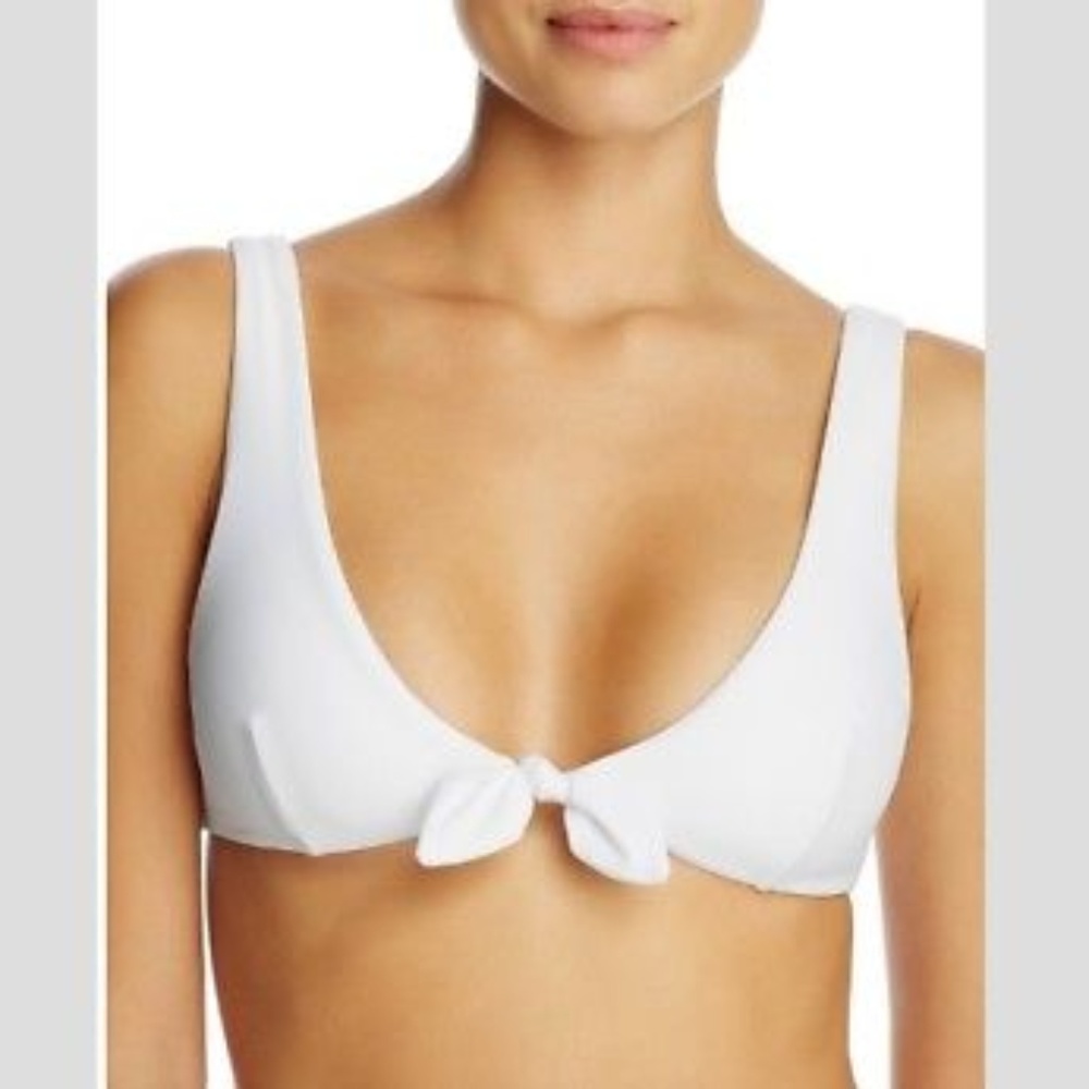 NEW MINKPINK SWIM White Mantaray Tie Bikini